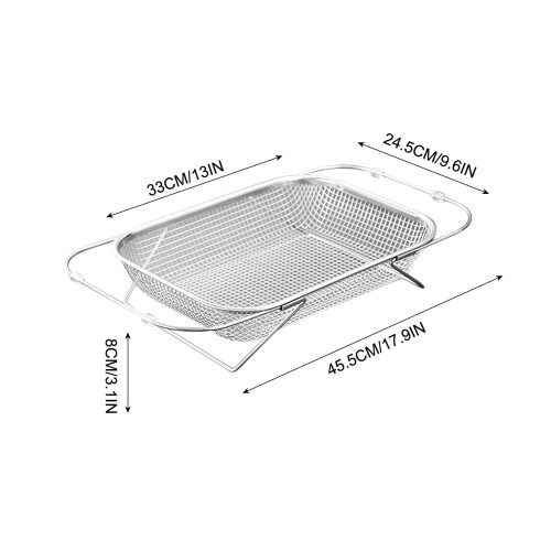 Passoire à aliments portable en acier inoxydable pour évier 1