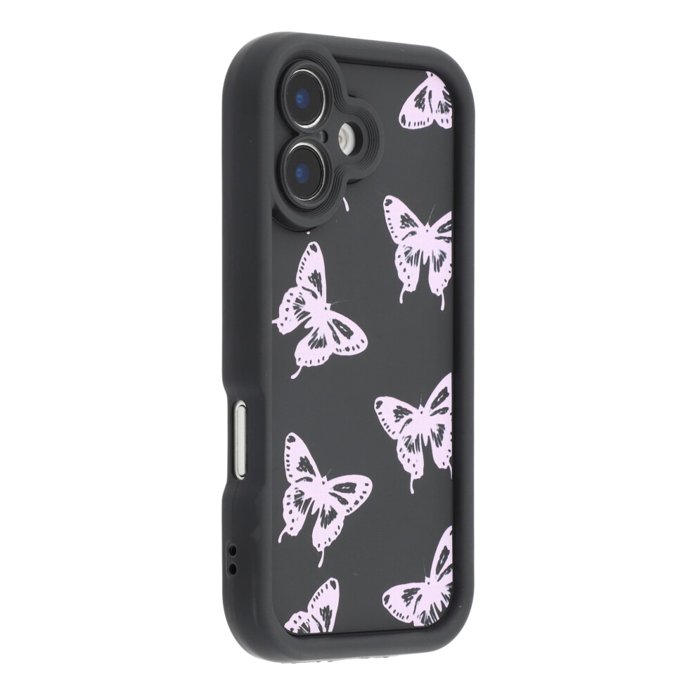 (Pink) For Iphone 17 Case Butterfly Print Tpu Shockproof Phone Back Cover Pink 6914294775428