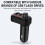 VALSEEL Car Bluetooth FM Transmitter with USB Charger 3
