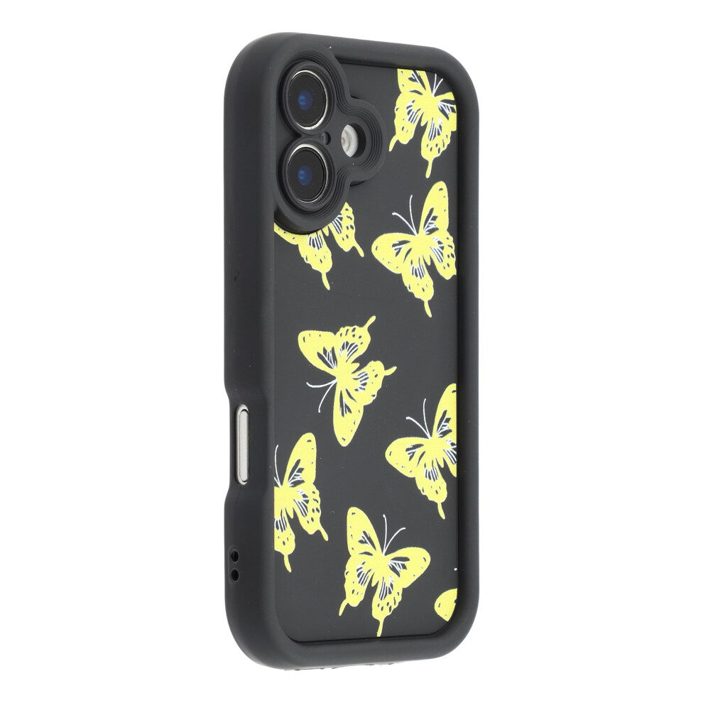 (Yellow) For Iphone 17 Case Butterfly Print Tpu Shockproof Phone Back Cover Yellow 6914291109653