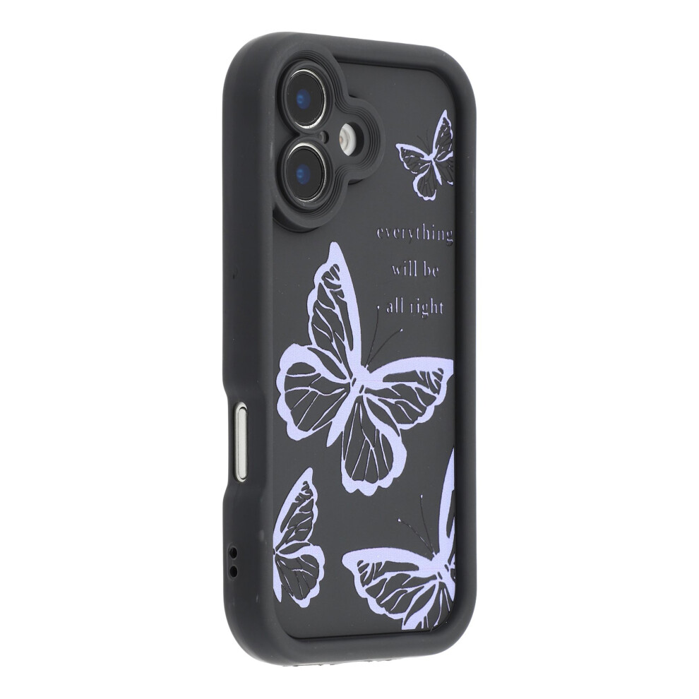 (Purple) For Iphone 17 Case Butterfly Print Tpu Shockproof Phone Back Cover Purple 6914297013138