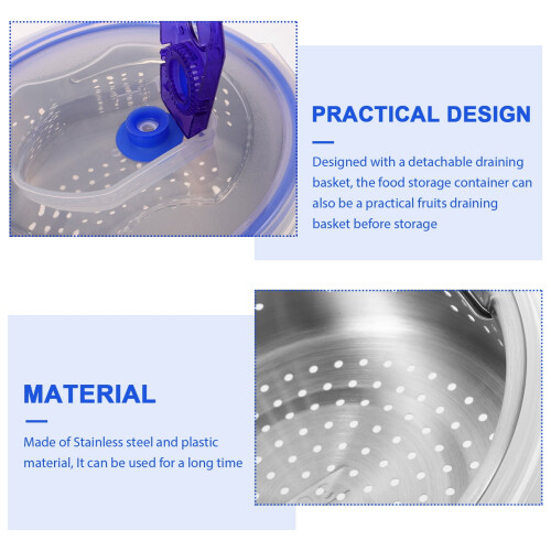 Stainless Steel Drain Basket Food Container 1 Pack 1