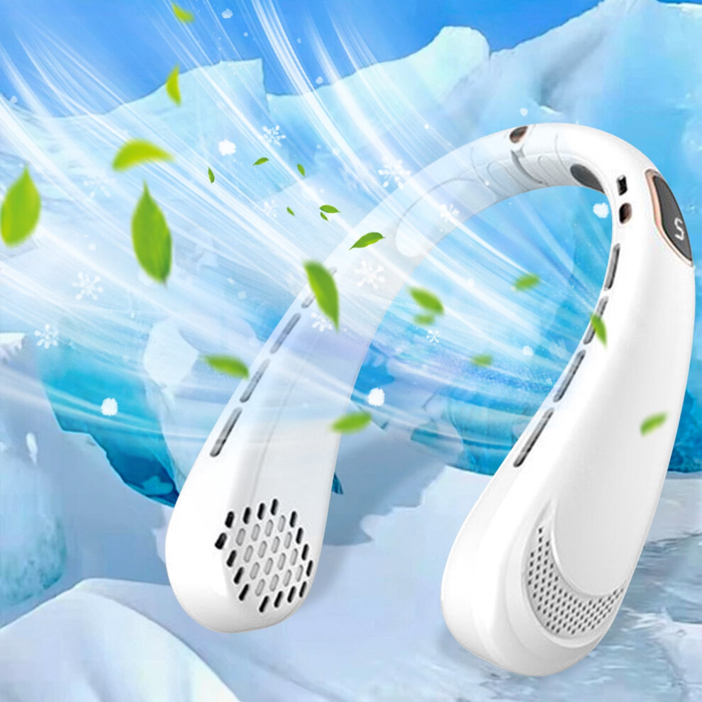 Oyigu Portable Neck Fan Usb Rechargeable Bladeless 3-Speed 975221930088