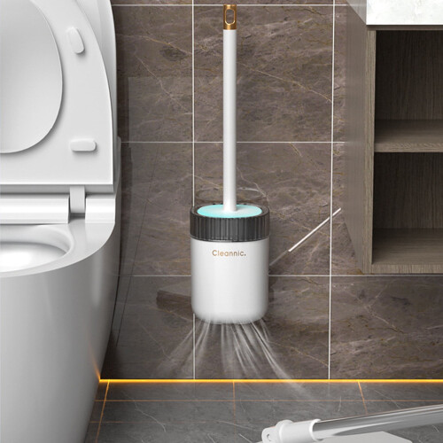 Toilet Cleaner Brush with Long Handle White 1