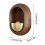 Quinlirra Brass Dopamine Doorbell for Ring – Solid Wood, 3