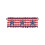 Independence Day Kitchen Valance Red Blue White Stars 2