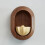 Quinlirra Brass Dopamine Doorbell for Ring – Solid Wood, 7