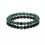 Sort lava og malakit Yin Yang armbåndssæt til par 4