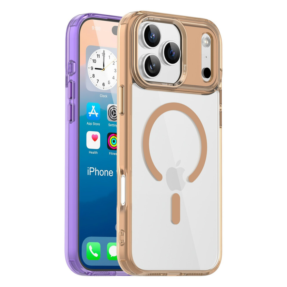 (Desert ) For Iphone 17 Pro Max Case Compatible With Magsafe Tpu+Pc Transparent Phone Cover Gold 6914293942005