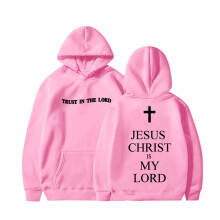 Casual Hoodie for Kids Loose Fit Long Sleeve Pink Size