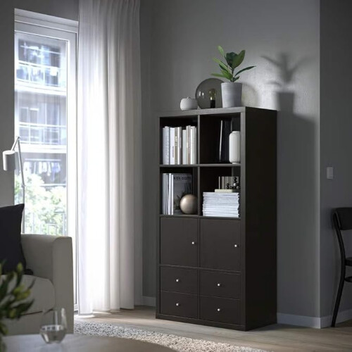 KALLAX 8-Cube With 2 Doors & 4 Drawers 147x77cm