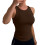 Women's Backless Tank Top Coffee M 1