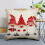 Housse de coussin en lin Père Noël, décoration de Noël 1