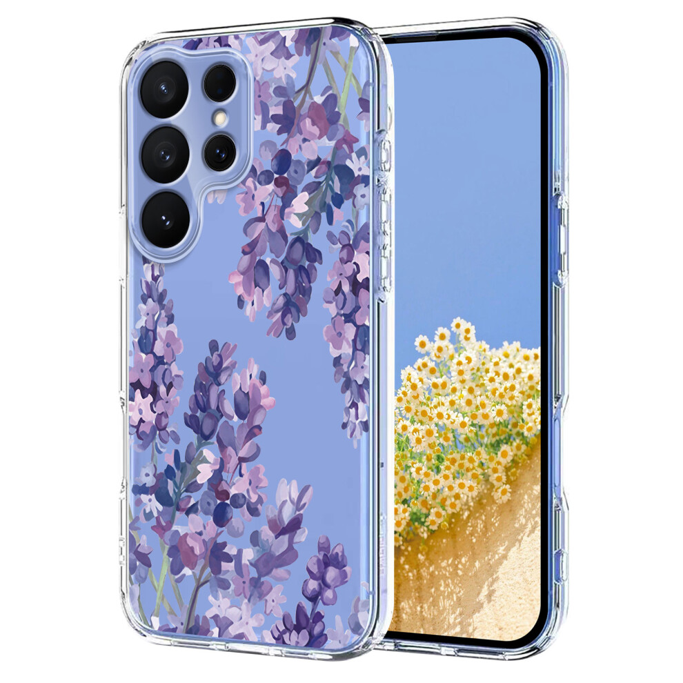 (Wisteria) For Samsung Galaxy S26 Ultra Case Butterfly Floral Pattern Printing Tpu Phone Back Cover Wisteria 6914292965319