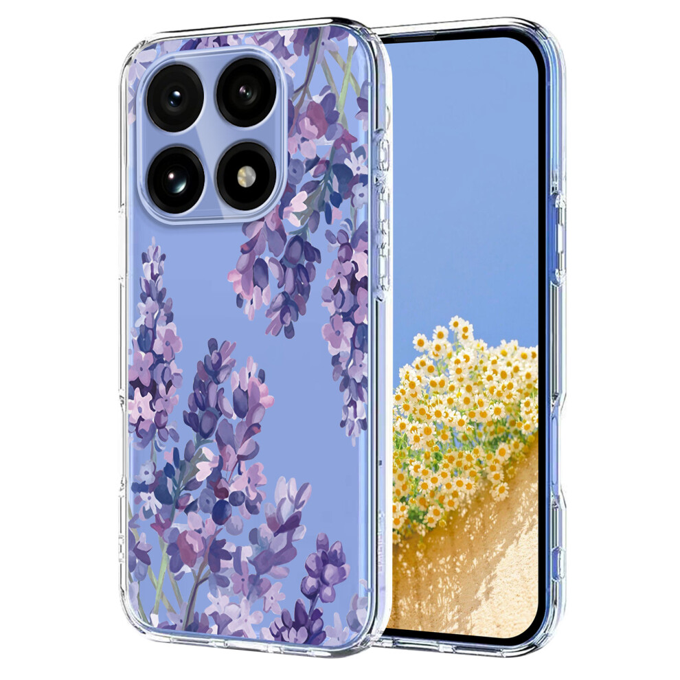(Wisteria) For Xiaomi 15T Case Butterfly Floral Pattern Printing Tpu Phone Back Cover Wisteria 6914295951029