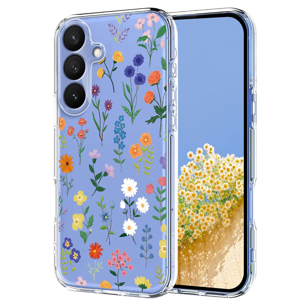 (Daisies) For Samsung Galaxy S26 Case Butterfly Floral Pattern Printing Tpu Phone Back Cover 6914296272536