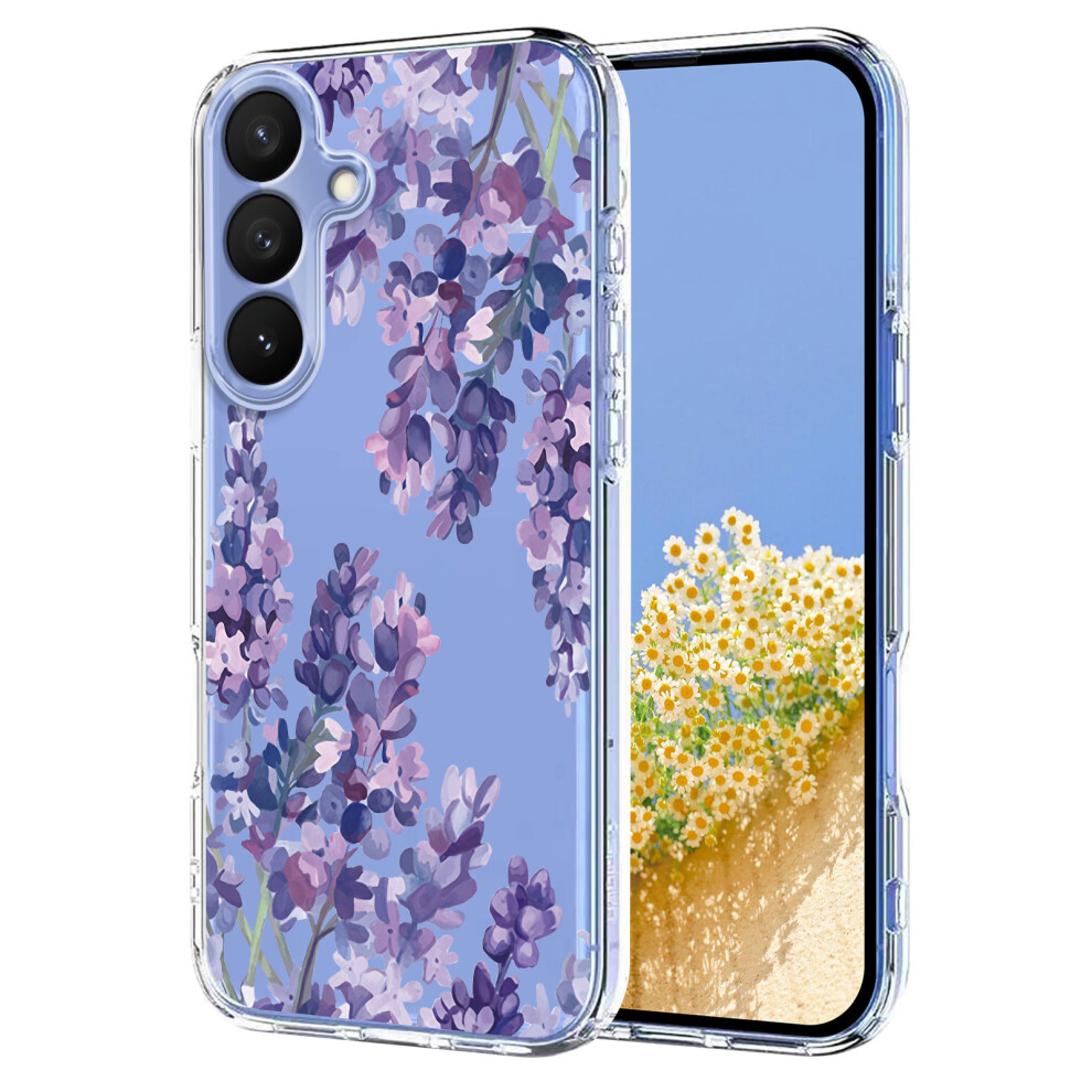 (Wisteria) For Samsung Galaxy S26 Case Butterfly Floral Pattern Printing Tpu Phone Back Cover Wisteria 6914290137527