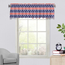 Living Room Curtains American Flag Pattern Eyelet 1 Pair