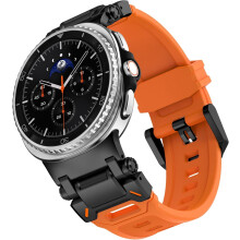 Samsung Galaxy Watch 8 Classic band orange silicone 46mm