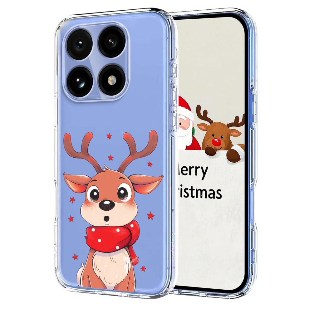 (Christmas Elk) For Xiaomi 15T Pro Case Christmas Themed Pattern Printing Tpu Phone Back Cover 6914290571734