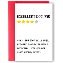 Funny Father's Day Card for Dog Dad from Son or Daughter