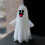 Halloweenkrans plast utomhus inomhus LED spöke 1