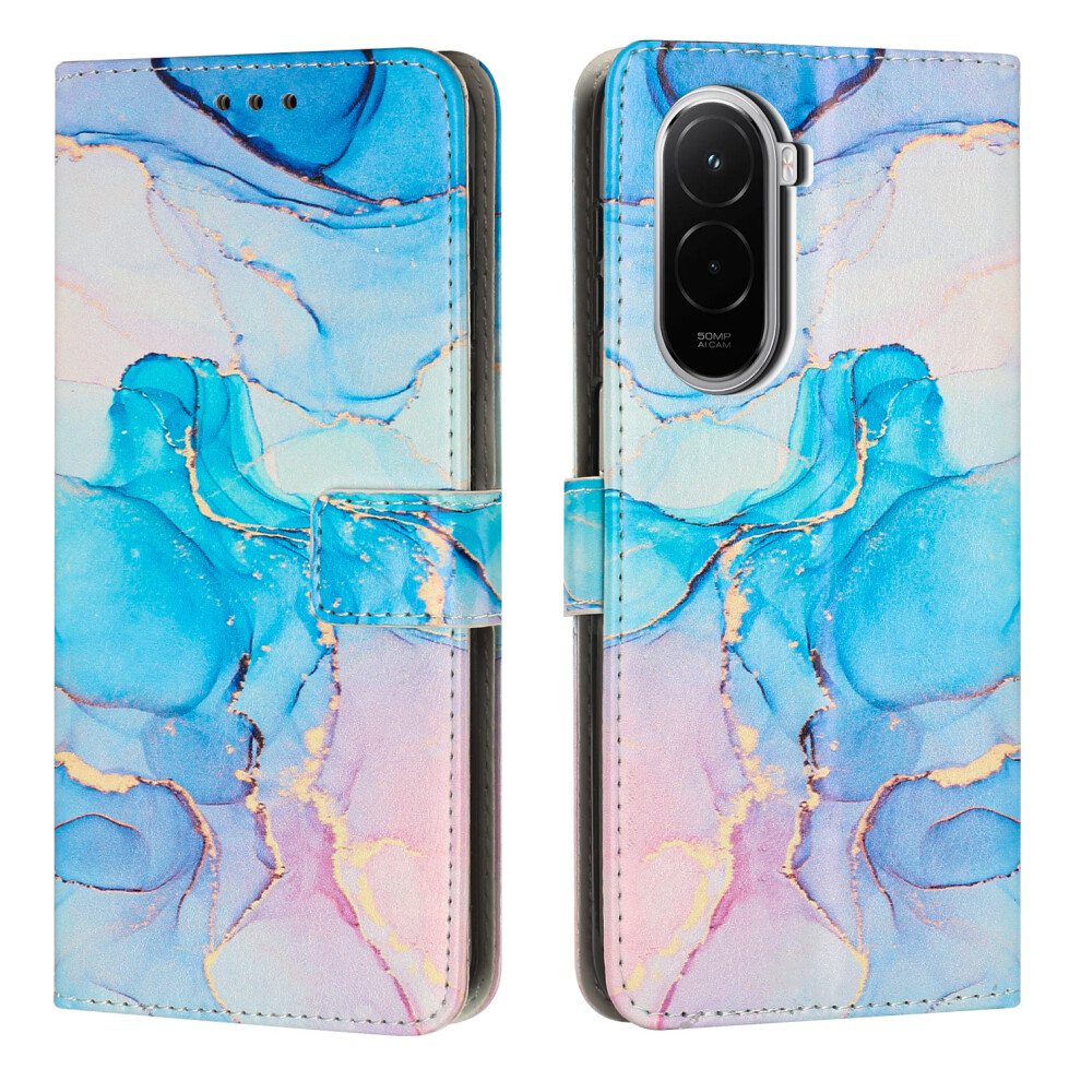 (Pink / Green) For Xiaomi Poco M7 4G (169Mm) Stand Case Marble Pattern Pu Leather Wallet Phone Cover Pink,Green 6914296907650