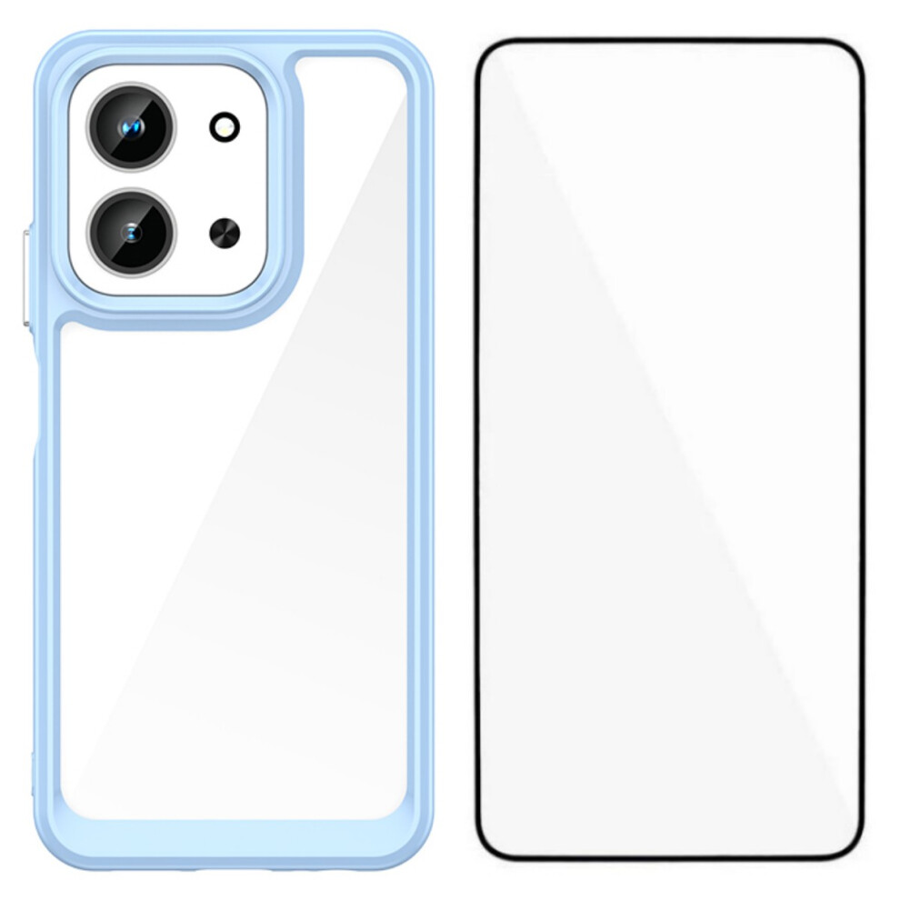 (Blue) Wanlonfeng For Xiaomi Redmi 15C 4G (Eu) (173Mm) / Xiaomi Redmi 15C 5G (Eu) (173Mm) Phone Case Xc Series Tpu Acrylic Cover With Te Blue 6914294269378