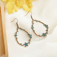 Women's Bohemian Drop Earrings Orange