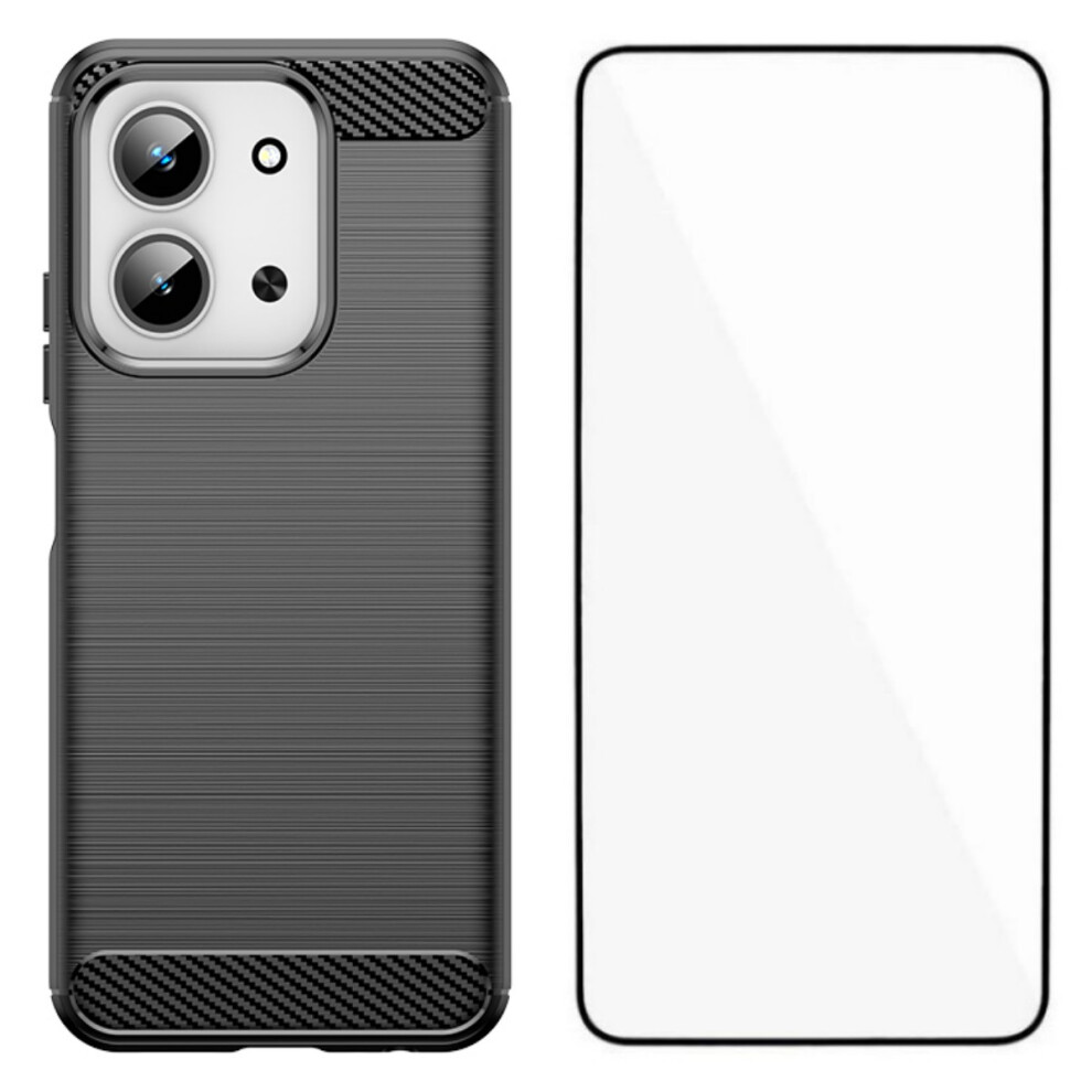 (Black) Wanlonfeng For Xiaomi Redmi 15C 4G (Eu) (173Mm) / Xiaomi Redmi 15C 5G (Eu) (173Mm) Case With Screen Film Ls Series Big Lens Hole Black 6914298521328