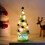 Mini LED Christmas Tree Flocked Pre-Lit Battery-Powered 1