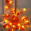 Maple Leaf Pumpkin String Lights Indoor Outdoor 36 ft 2