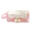 Bow Tie Color Block Pencil Bag for Students 1 Pack 1