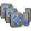 Wireless Doorbell with 3 Receivers and 2 Buttons 1