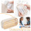Transparent pencil case beige large capacity 1