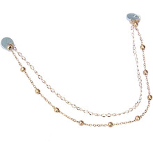 Kalimba tremolo chain for finger piano, golden
