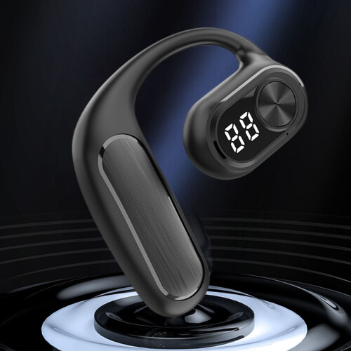 Jacenvly wireless Bluetooth earphones black single-ear 1