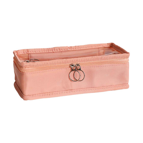 Transparent pencil bag for students, large capacity