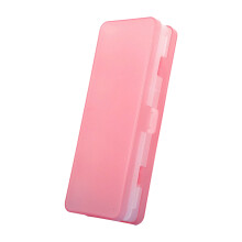 Transparent Storage Box Double-Layer Pink Large Capacity