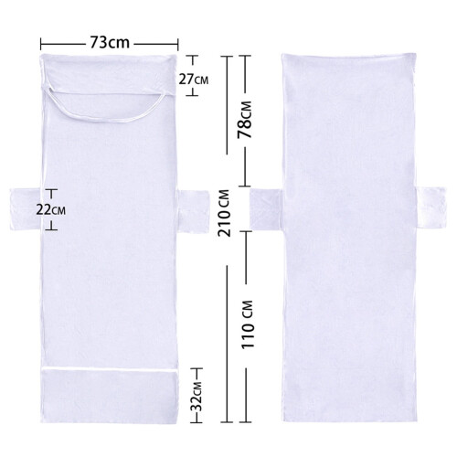 Serviette de bain de soleil en microfibre avec poches – Séchage rapide, 2