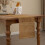 Chemin de table tissé marron 30180cm style ferme vintage 5