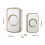 Wireless Doorbell Battery Operated 1200FT 1 Button 2 Chimes 3