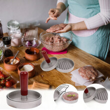 Prensa para hamburguesas Ozmmyan Heavy, molde para hamburguesas de carne de res, herramienta de cocina para barbacoa, accesorio para parrilla en