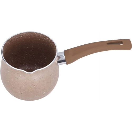 Mini saucepan nonstick 0.8 qt with handle and pour spout