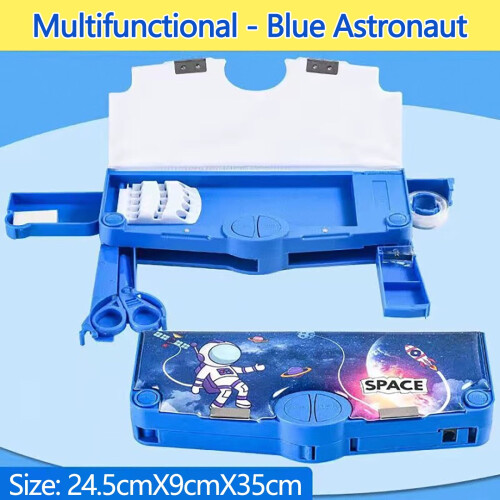 Multi-functional stationery box double layer pencil case 1