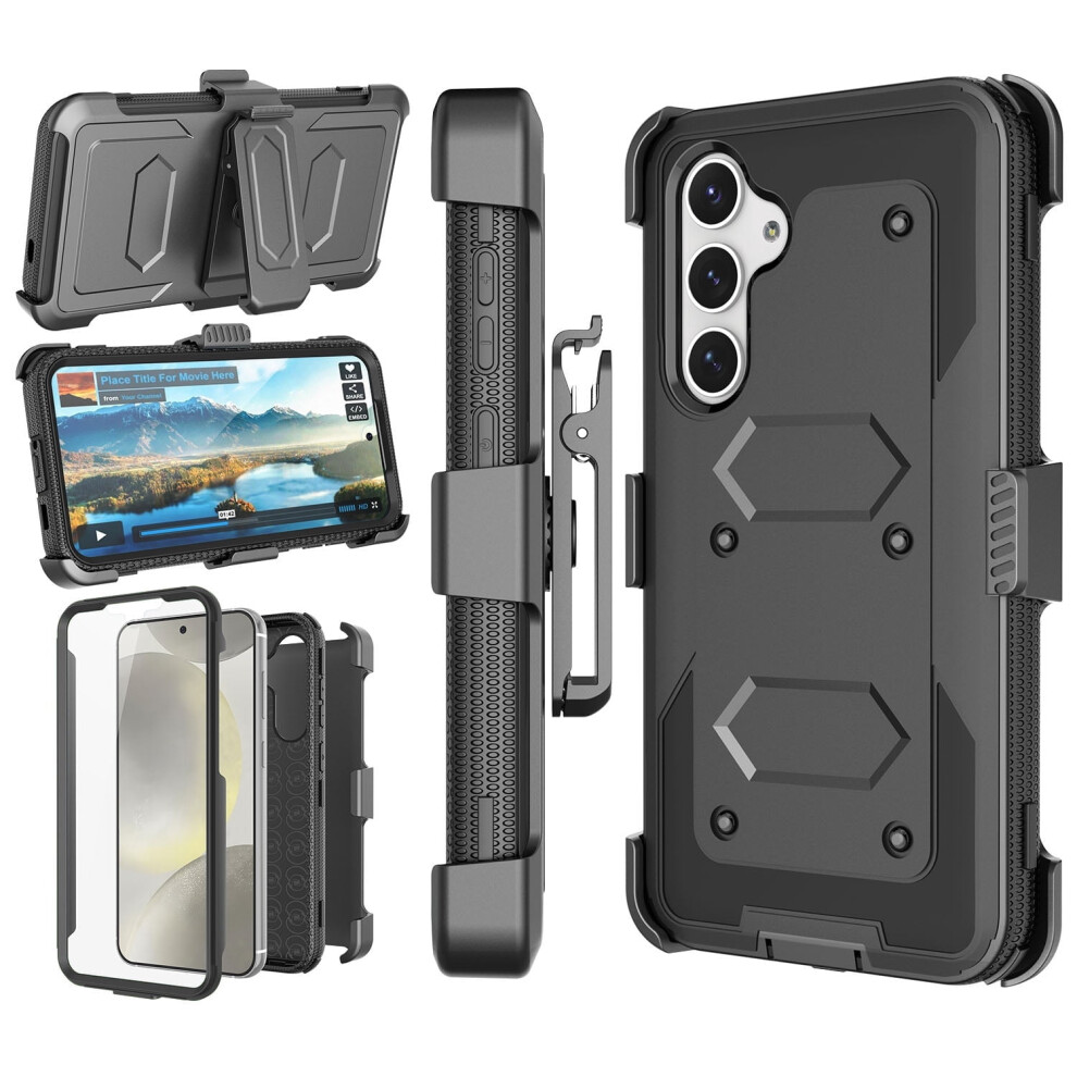 Galaxy S24/S24 Plus Case With Swivel Belt Clip And Shock 971050035536