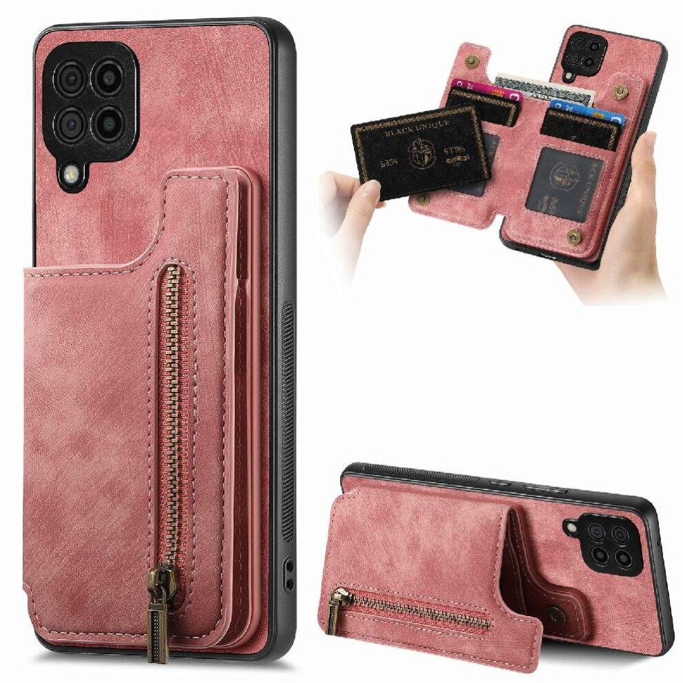 Samsung Galaxy A12 Case Vintage Zipper Wallet Stand Cover 971050034621