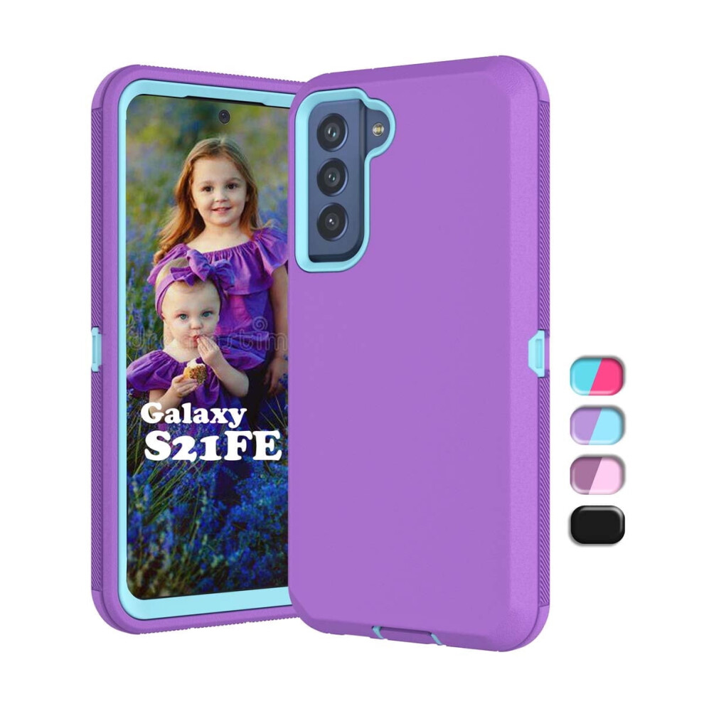 Galaxy S21 Fe 5G Case Rugged Armor Shock-Absorbing Purple 971050010540