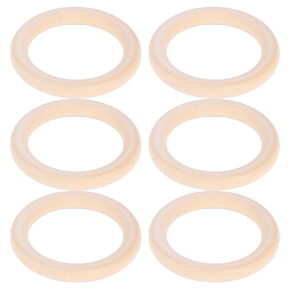 Natural Unfinished Wood Circles for Babies 20 pcs 70mm