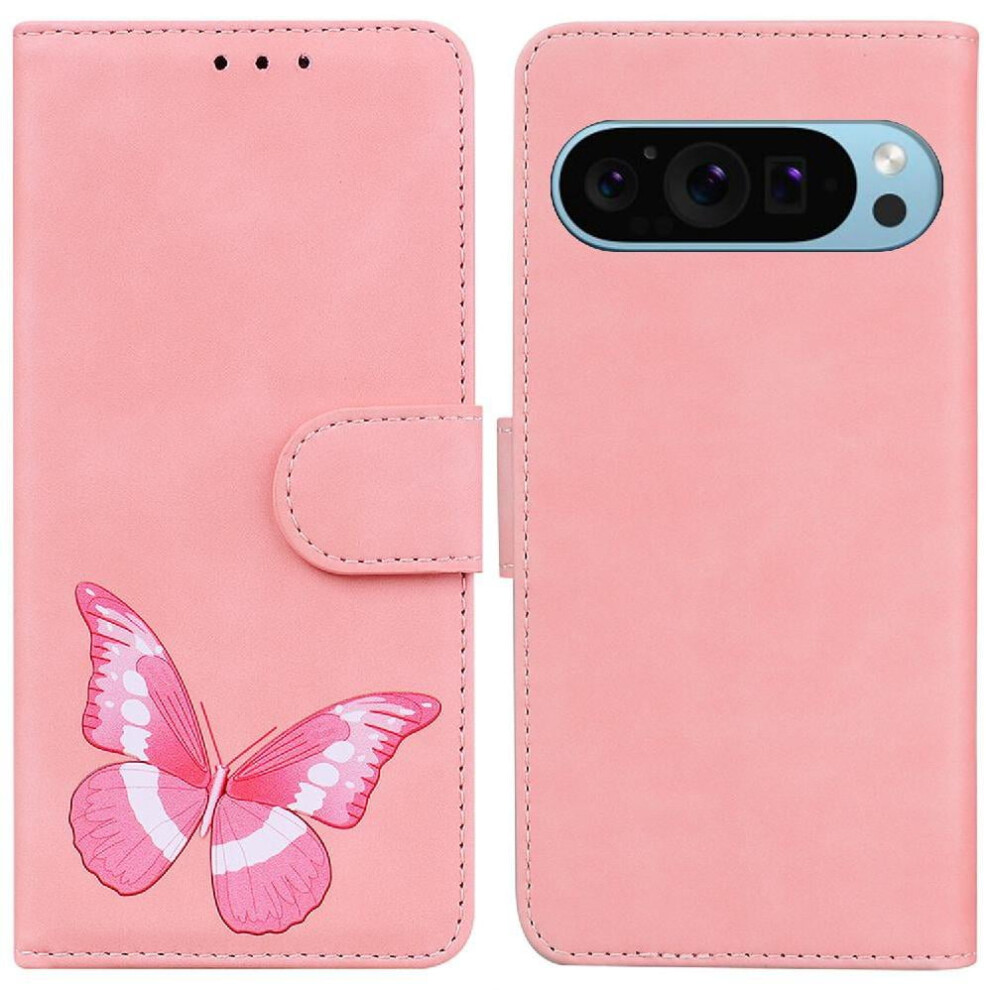 Google Pixel 9 Pro Butterfly Flip Folio Case With Card Slots 971050036137